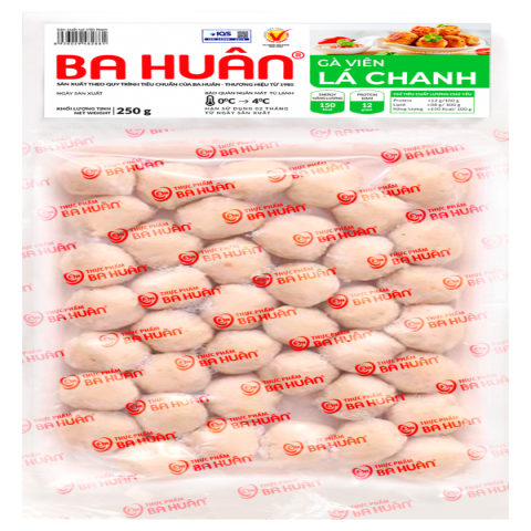 Gà viên lá chanh Ba Huân