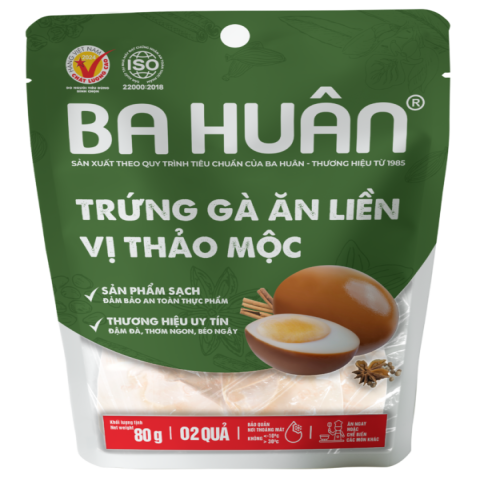 Trứng gà ăn liền vị thảo mộc