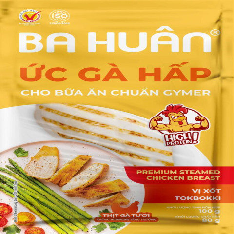 Ức gà hấp ăn liền vị xốt Tokbokki